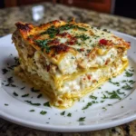 Garlic Parmesan Chicken Lasagna
