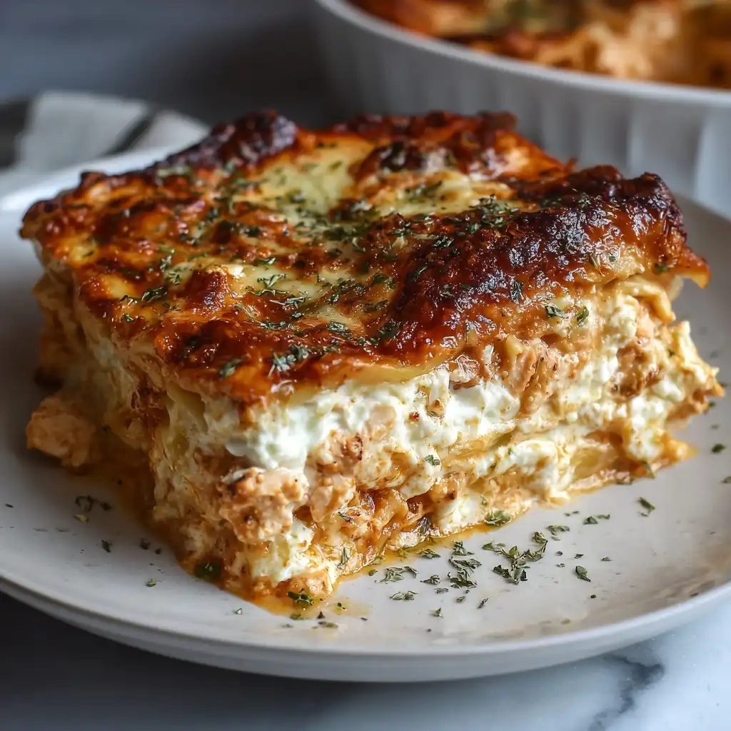 Greek Inspired Chicken Lasagna