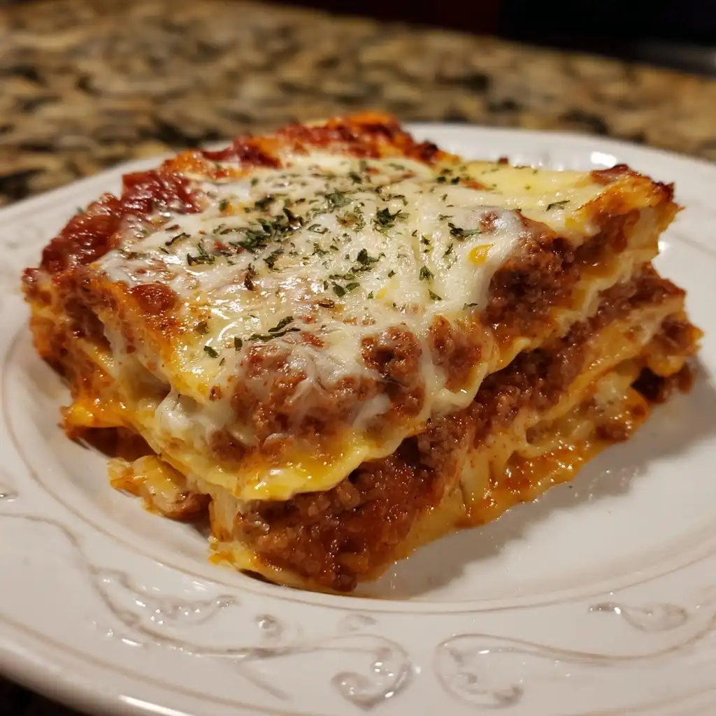 Italian Grandma Style Beef Lasagna