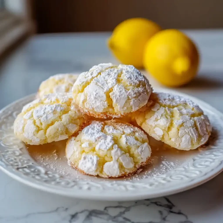 Lemon Crinkle Cookies