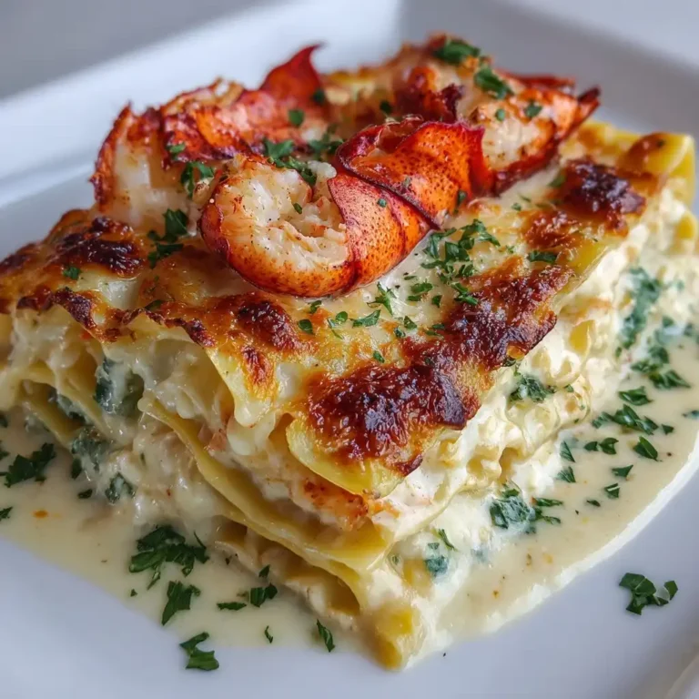 Lobster Alfredo Lasagna