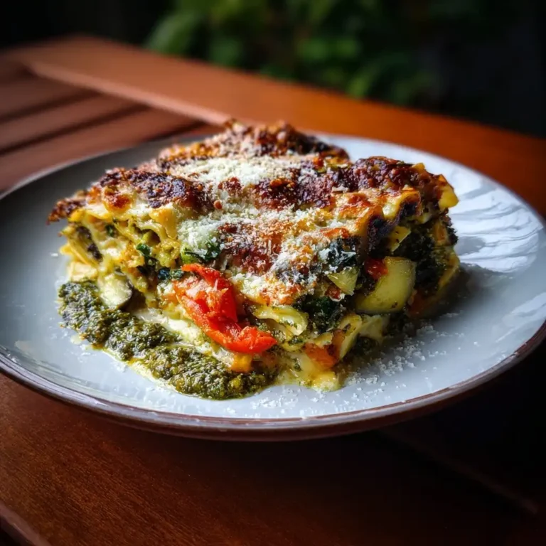 Pesto Veggie Garden Lasagna