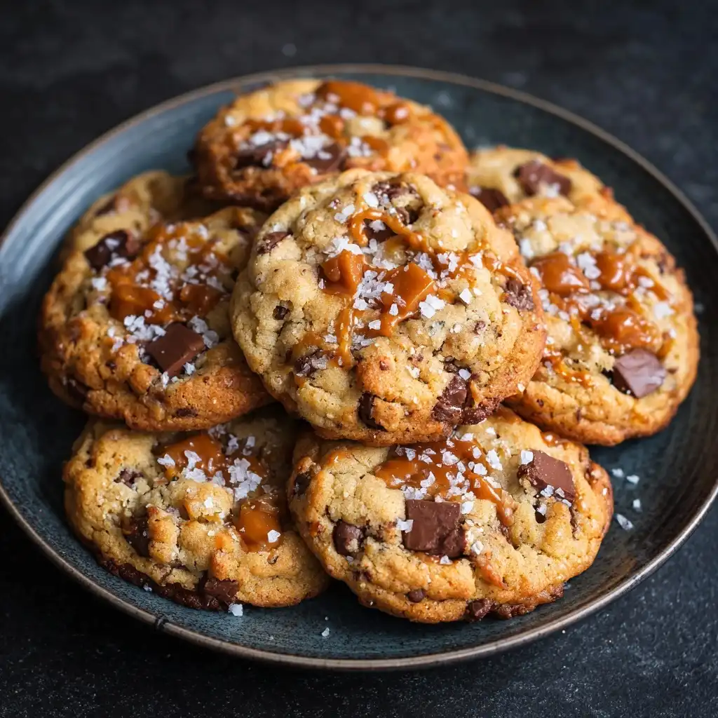 Salted Caramel Chocolate Chip Cookies
