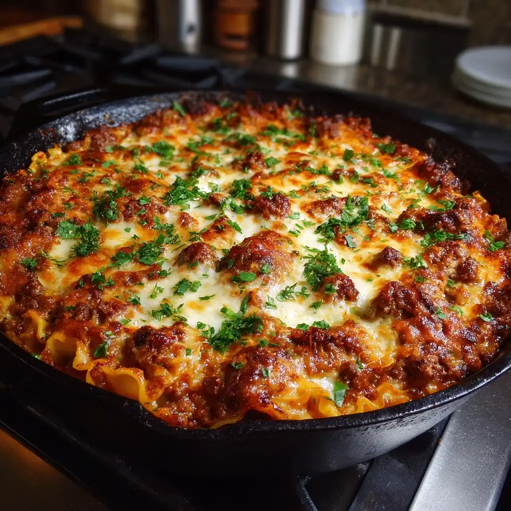 Skillet Beef Lasagna