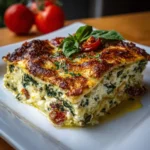 Spinach and Feta Mediterranean Lasagna