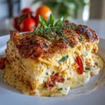 Tomato Basil Three Cheese Lasagna