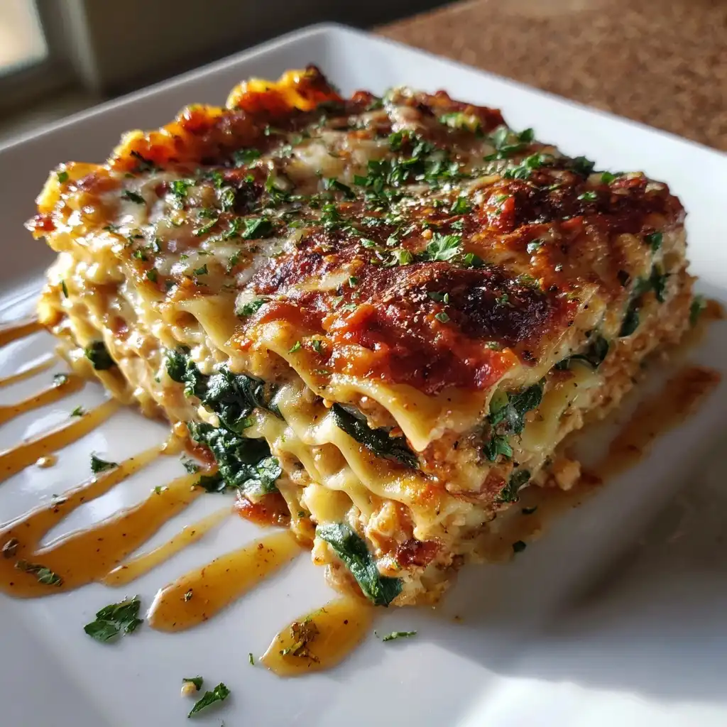 Tuscan White Bean and Spinach Lasagna