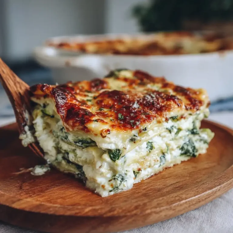 Zucchini Spinach White Lasagna