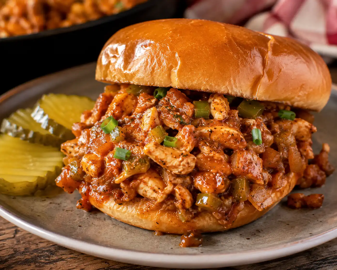 Cajun Chicken sloppy joes
