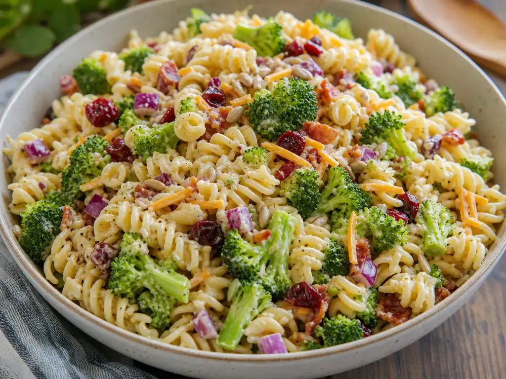 Fresh Broccoli pasta salad
