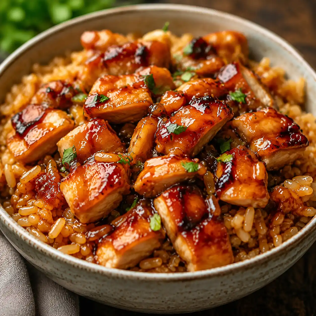 Honey BBQ Chicken Rice That Is Irresistible Comfort Meal Flavorful